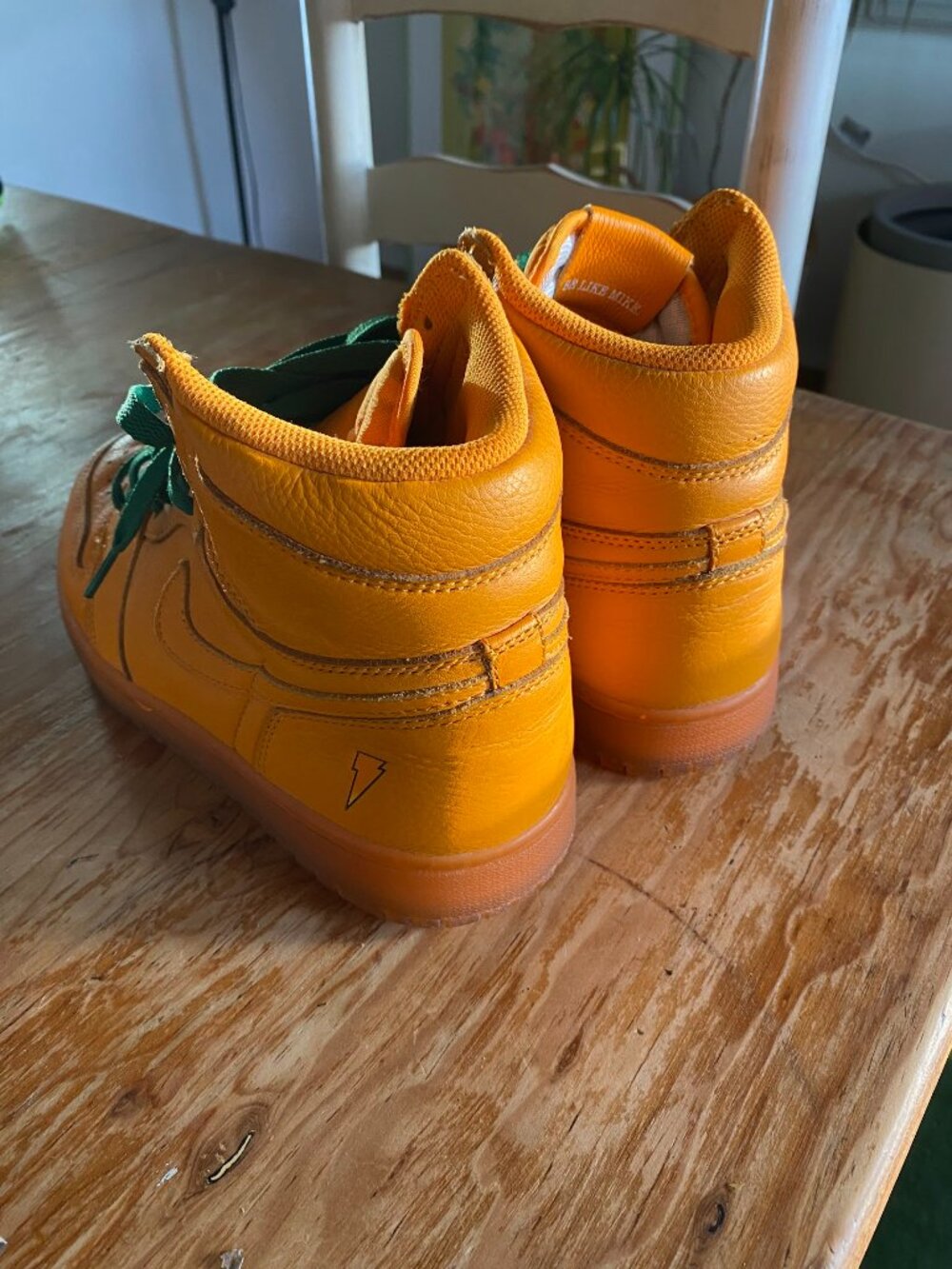 Nike Air Jordan Orange Peel Gatorade Shoes Rare Vintage Womens Sz 9 Mens Sz 7 - Picture 5 of 8